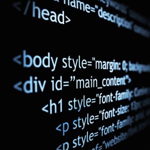 html code on black
